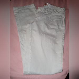 Cholet Womens High Rise White. Straight Leg  Jeans